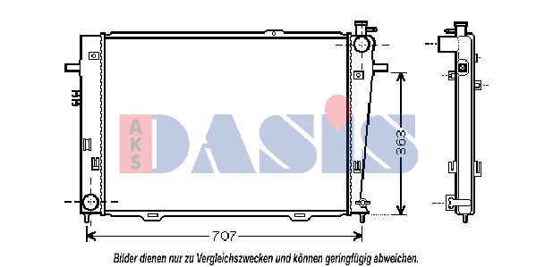 AKS DASIS Radiators, Motora dzesēšanas sistēma 560026N